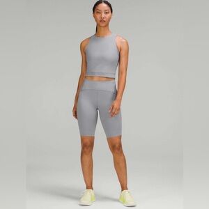 Lululemon SenseKnit High Rise Running Shorts 10” Rhino Grey Size 6
